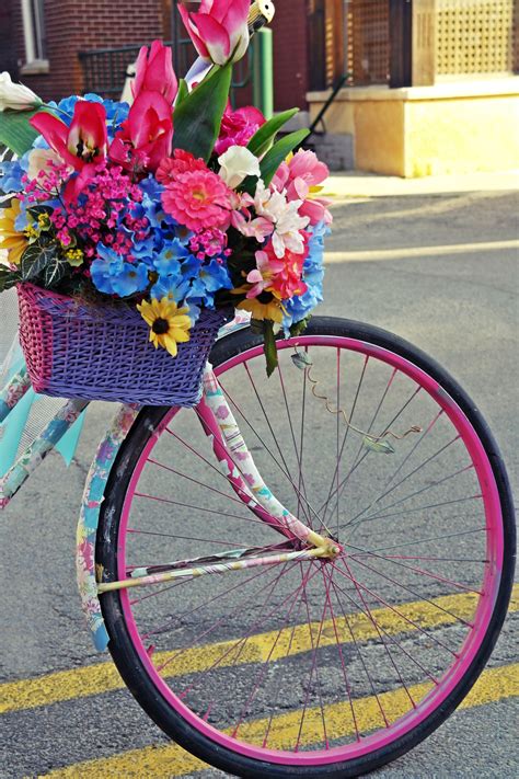 Bike Basket Flowers